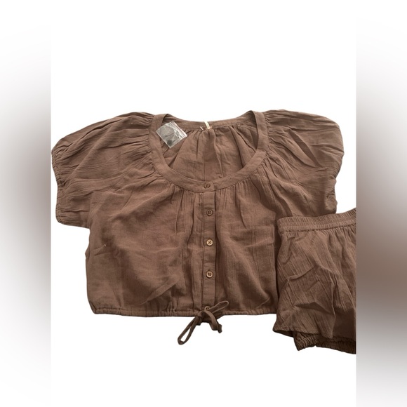 Free People Brown Top and Skort Set - Picture 6 of 16